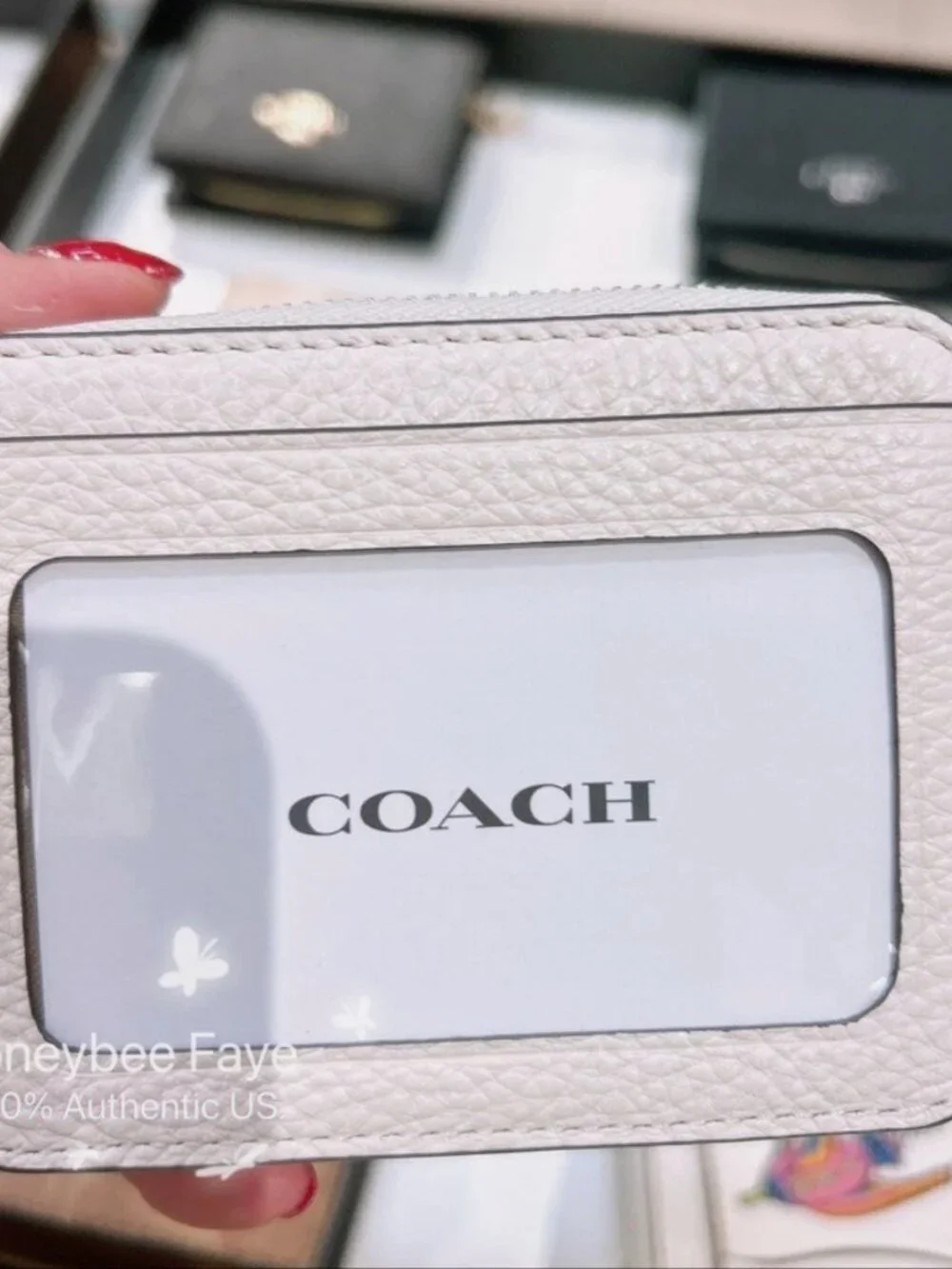 Cosmic Coach Zip Card Case With Rocket Print CW889